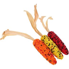 3pcs Realistic Fake Corn Models Artificial Corn Decor for Photography Displays and Events Safe Foam Vegetable Props for Thanksgiving and Holiday Celebrations in Saudi Arabia