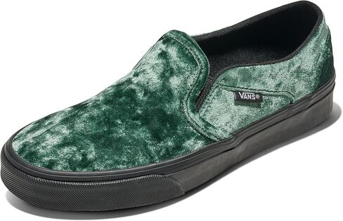Vans Women's Asher Slip-On Shoe | Casual Sneakers for Walking, Fashion & Everyday Wear, Suede/Chipmunk/High Pile Fleece, 9 in Saudi Arabia