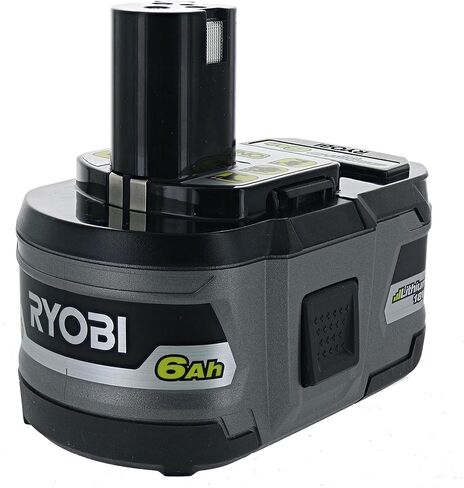 Ryobi P164: عبوتان من بطاريات ليثيوم أيون P193 6.0 أمبير ساعة 18 فولت مع مقياس الوقود على متن الطائرة in Kuwait