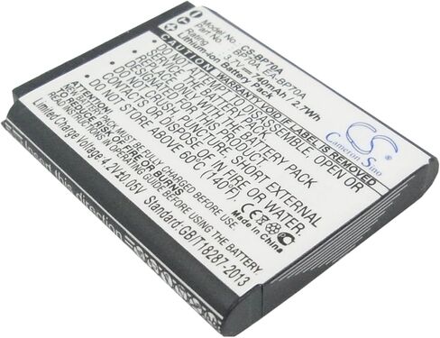 بطارية بديلة 740 مللي أمبير/3.7 فولت لـ EC-PL120ZBPBUS WP10 PL120 ES95 ES91 EC-ST65ZZBPUUS ES75 ST77 EC-MV800ZBPBUS EA-BP70A BP-70A SLB-70A BP-70EP in Kuwait