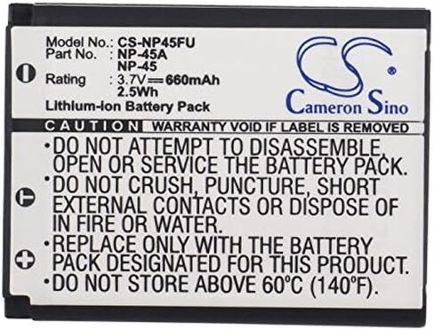 Cameron Sino Battery for Fujifilm Share SP2 FinePix Z250fd FinePix Z10fd FinePix J10 Finepix J150W FinePix Z30 FinePix J25 FinePix J12 FinePix Z20fd Finepix J15 Finepix J110W FinePix J250 in Saudi Arabia