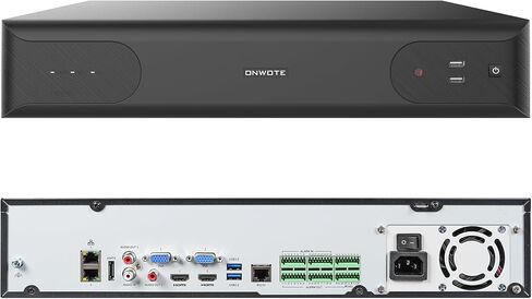 ONWOTE 64 Channel 32MP NVR, Smart AcuSearch, 2x 4K HDMI Outputs, 8 SATA Support 128TB (No HDD Included), 64CH Commercial NVR Only Compatible with ONWOTE 12MP/ 8MP/ 6MP/ 5MP PoE IP Cameras & PoE Switch in Saudi Arabia