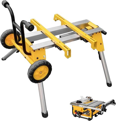 حامل منشار الطاولة الدوارة deawater DW7440RS - محمول، شديد التحمل وصغير الحجم - سهل النقل، متوافق مع DEWALT DW744، DW745، ومناشير الطاولة الأخرى in Saudi Arabia