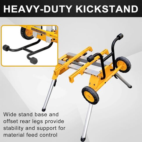 حامل منشار الطاولة الدوارة deawater DW7440RS - محمول، شديد التحمل وصغير الحجم - سهل النقل، متوافق مع DEWALT DW744، DW745، ومناشير الطاولة الأخرى in Saudi Arabia