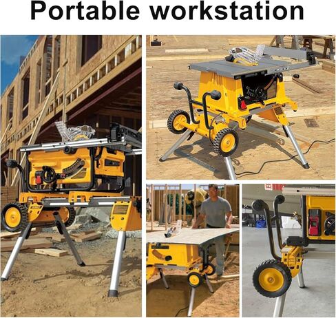 حامل منشار الطاولة الدوارة deawater DW7440RS - محمول، شديد التحمل وصغير الحجم - سهل النقل، متوافق مع DEWALT DW744، DW745، ومناشير الطاولة الأخرى in Saudi Arabia