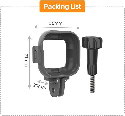 Camera Cage for Insta360 Go Ultra Accessories, Vertical Horizontal Extension Frame Adapter Mount Protective Case, with 1/4" Thread for Tripod, Selfie Stick, Backpack Clip, Bicycle Clamp in Saudi Arabia