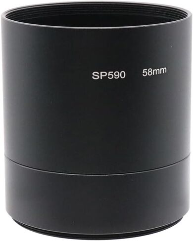 أنبوب محول عدسة 58 مم، أنبوب محول مرشح الحلقة لكاميرا أوليمبوس SP-590 باللون الأسود in Kuwait