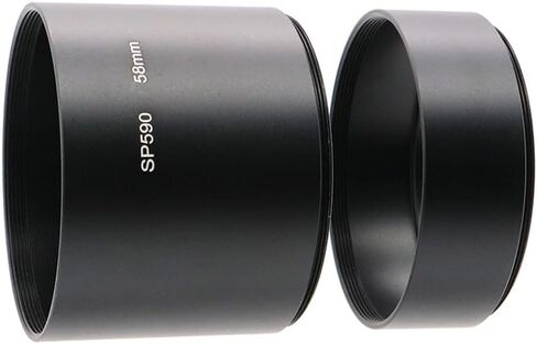 أنبوب محول عدسة 58 مم، أنبوب محول مرشح الحلقة لكاميرا أوليمبوس SP-590 باللون الأسود in Kuwait