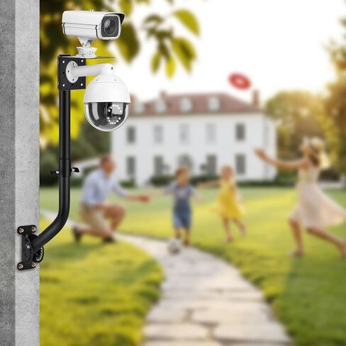دعامة تثبيت كاميرا مراقبة عالمية مناسبة لكاميرات CCTV IP PTZ الداخلية والخارجية، ومحطات الطقس، والهوائيات، وأجهزة Ubiquiti، وموسعات واي فاي، وهوائيات صحن الأقمار الصناعية Starlink in Kuwait
