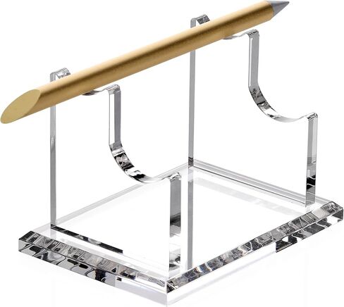 SANRUI Acrylic Pen Holder Desktop Display, Vertical Fountain Pen Pencil Stand Ballpoint Showholder, Clear Makeup Brush Rack, Paintbrush Drying Support Organizer Desk for Exhibitions,Office,Store Use in Kuwait