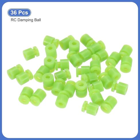 كرات مطاطية مضادة للاهتزاز من MECCANIXITY RC لجهاز التحكم في الطيران RC F4 F7 ملحقات الطائرة بدون طيار M2x6mm (أخضر)، حزمة من 36 قطعة in Saudi Arabia
