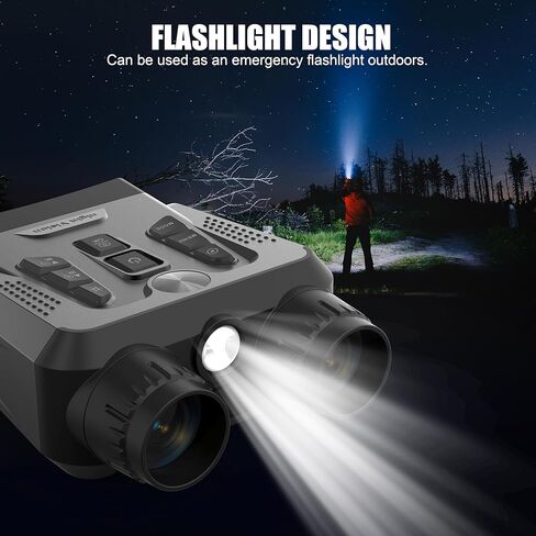 نظارات رؤية ليلية 4K - مناظير رؤية ليلية للبالغين، تكبير رقمي 10X، شاشة عالية الدقة 3 بوصات، نطاق عرض يصل إلى 1640 قدمًا، مع بطاقة TF سعة 64 جيجابايت لحفظ الصور ومقاطع الفيديو، وهدايا أمان للتخييم والمشي لمسافات طويلة للرجال in Kuwait