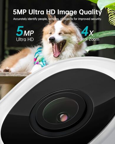 كاميرات مراقبة ZUMIMALL لاسلكية في الهواء الطلق، كاميرا 2K لأمن المنزل مع رؤية ليلية ملونة، واي فاي 2.4 جيجا هرتز، محادثة ثنائية الاتجاه، أضواء كاشفة وصفارة إنذار، IP66 مقاومة للطقس، متوافقة مع Alexa in Kuwait