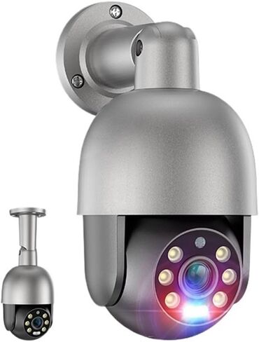 كاميرا 4K 8MP 5MP IP تنبيه بالضوء الأحمر والأزرق كشف الإنسان للرؤية الليلية POE كاميرا مراقبة فيديو للحماية الأمنية (كاميرا 8MP POE 64G) in Kuwait