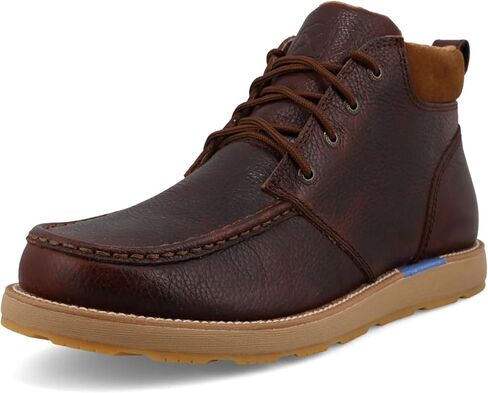 Twisted X Men's 5" CellStretch Wedge Sole Boot, Moc Toe with CellStretch in Saudi Arabia