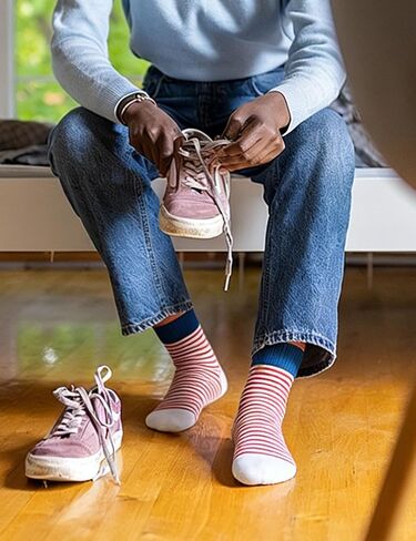 Ankle Socks for Women Thin Cotton Soft Striped Cute Womens Socks Novelty Fun,5 Pairs(Size 5-9) in Saudi Arabia