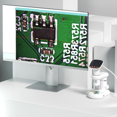 مجهر رقمي محمول باليد، مجهر USB محمول مع شاشة LCD 2 بوصة، تكبير 1000X وكاميرا HD 1080P للطلاب والبالغين الهواة in Saudi Arabia