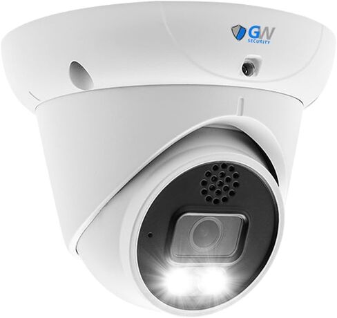 كاميرا GW Security 5MP 30FPS في الوقت الحقيقي 1920P ثنائية الاتجاه وإضاءة ليلية ملونة ورؤية ليلية خارجية/داخلية PoE IP Turret Security (GW509502M) in Saudi Arabia