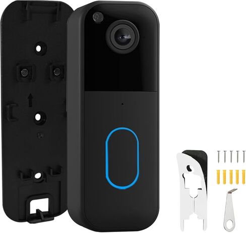 حامل جرس الباب الخلفي اللاصق البديل لجرس الباب متوافق مع جرس الباب بالفيديو Blink الجيل الثاني، لوحة تثبيت جرس الباب مع ملحقات بديلة للمفاتيح للمنزل والمكتب والمدرسة (أبيض) in Kuwait