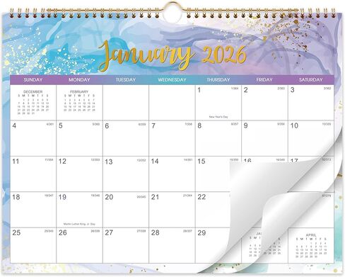 2026 Calnedar - 2026 Wall Calendar with 365 Funny Puns, Calendar 2026 from January 2026 to December 2026, 12'' x 12'' Gag Gifts in Kuwait