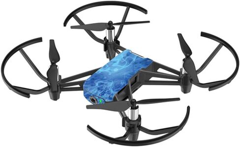 غلاف MightySkins متوافق مع طائرة DJI Ryze Tello Drone - لهب غامض أزرق | غطاء ملتف واقٍ ومتين وفريد ​​من نوعه من الفينيل | سهل التطبيق والإزالة وتغيير الأنماط | صنع في الولايات المتحدة الأمريكية in Saudi Arabia