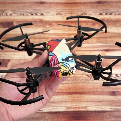 غلاف MightySkins متوافق مع طائرة DJI Ryze Tello Drone - رمادي صلب | غطاء ملتف واقٍ ومتين وفريد ​​من نوعه من الفينيل | سهل التطبيق والإزالة وتغيير الأنماط | صنع في الولايات المتحدة الأمريكية in Saudi Arabia