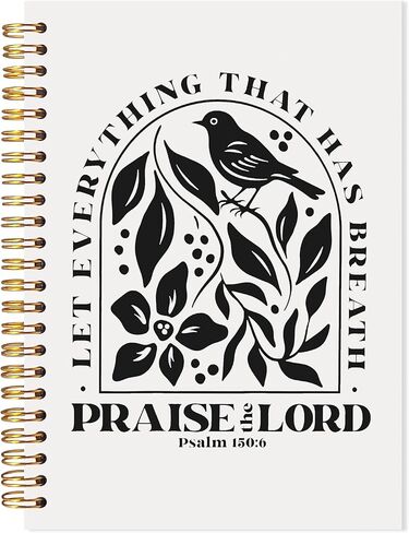 LADOCK God Is Good All the Time Christian Spiral Notebook, Retro Bible Verse Journal, Christian Gifts for Women Men, Church Notes Notebook, Religious Prayer Journal for Woman, 5.5x8.3 in Kuwait