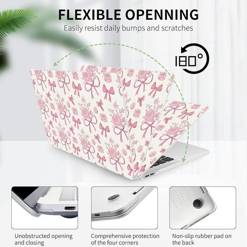 Seorsok Compatible with MacBook Pro 13 inch Case M2 2023,2022,2021-2016 A2338 M1 A2251 A2159 A1989 A1708 A1706,Blue Waves&Vivid Butterflies Plastic Hard Case with Transparent Keyboard Cover,Blue Ocean in Kuwait