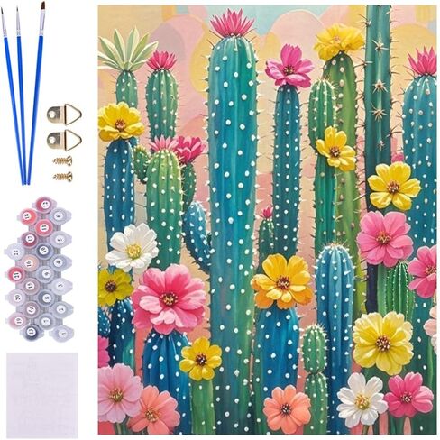 طلاء Acioppl بأرقام للبالغين المبتدئين Iris Flower DIY مجموعات الطلاء الأكريلي in Saudi Arabia