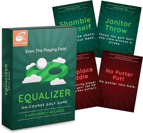 EqualizerPLUS: On-Course Golf Card Game, Interactive Fun for Every Hole, Skill-Level Equalizing Cards, Elevate Your Golf Experience, Ideal for Golfers of All Skill Levels (50 Cards) in Kuwait
