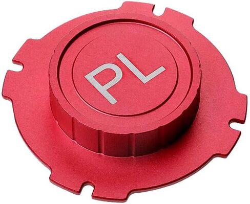 Alvins PL Mount Cine Cap for ARRI| RED| Sony CineAlta|Aja Cion PL Cine Cameras Lens Cap Aluminum, Red in Saudi Arabia