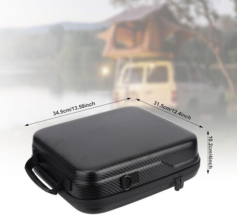 حقيبة حمل لـ Starlink Mini، حقيبة تخزين واقية محمولة وخفيفة للغاية متوافقة مع Starlink Mini PU غطاء حماية صلب مقاوم للماء للمنزل والسفر والمغامرات الخارجية (أسود) in Kuwait