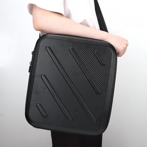 حقيبة حمل لـ Starlink Mini، حقيبة تخزين واقية محمولة وخفيفة للغاية متوافقة مع Starlink Mini PU غطاء حماية صلب مقاوم للماء للمنزل والسفر والمغامرات الخارجية (أسود) in Kuwait