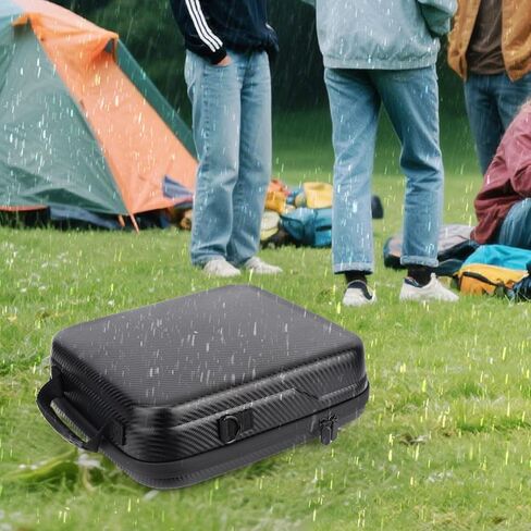 حقيبة حمل لـ Starlink Mini، حقيبة تخزين واقية محمولة وخفيفة للغاية متوافقة مع Starlink Mini PU غطاء حماية صلب مقاوم للماء للمنزل والسفر والمغامرات الخارجية (أسود) in Kuwait