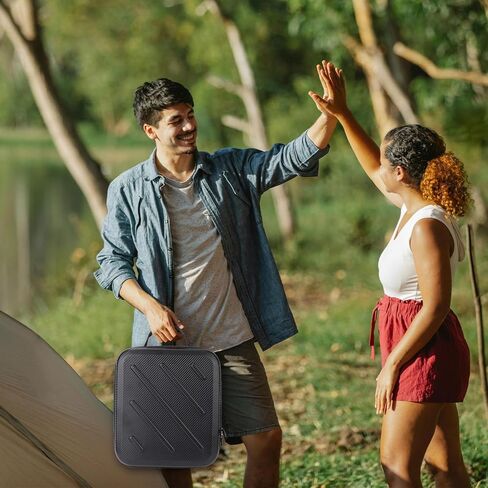 حقيبة حمل لـ Starlink Mini، حقيبة تخزين واقية محمولة وخفيفة للغاية متوافقة مع Starlink Mini PU غطاء حماية صلب مقاوم للماء للمنزل والسفر والمغامرات الخارجية (أسود) in Kuwait