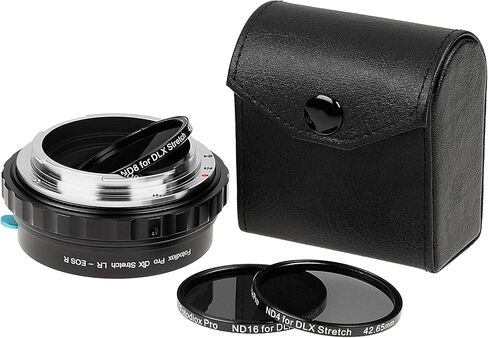 محول تمديد Fotodiox DLX متوافق مع عدسة Leica R لكاميرات EOS R/RF، يتميز بقدرات فلتر ماكرو وND in Saudi Arabia