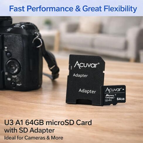 Acuvar 4K/6K Video Camera Camcorder – 64MP Vlogging Camera for YouTube, 60FPS, 18X Zoom, WiFi, Webcam – Includes Mic, Stabilizer, 64GB Card & Remote in Saudi Arabia