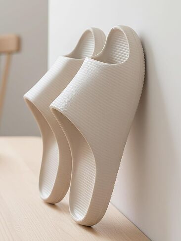 Cloud Slippers for Women and Men，Comfortable Stylish Indoor or Outdoor Footwear, Ideal for Everyday Wear Natural in Saudi Arabia