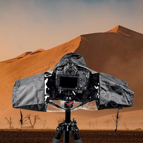 DSLR Camera Rain Cover Waterproof Rain Cloth Protector Black for Outdoor Photography and Travel in Saudi Arabia