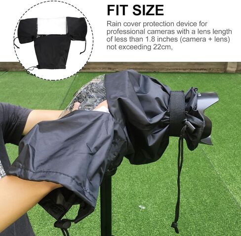 DSLR Camera Rain Cover Waterproof Rain Cloth Protector Black for Outdoor Photography and Travel in Saudi Arabia
