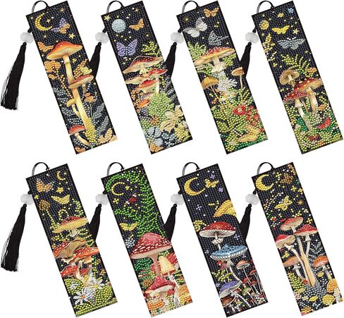 Western Cowgirl Diamond Art Bookmarks - 4 Pcs DIY Diamond Painting Bookmarks Kits with Tassel Guitar Cow Shoots Art Craft Birthday Festival Gift for Beginner Reading Lover in Saudi Arabia
