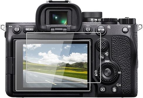 طبقة من الزجاج المقسى من kinokoo لهاتف SONY A7M4 طبقة شفافة كريستالية Sony A7M4 واقي شاشة خالي من الفقاعات/مضاد للخدش (عبوة من قطعتين) in Saudi Arabia