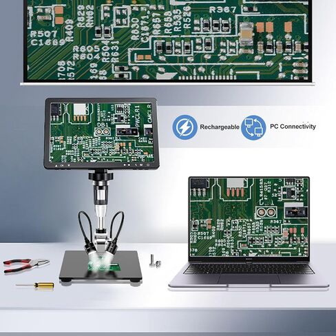 Magnifier 10.1 Inch HD Screen High Definition Multimedia Interface 1500X Digital Microscope in Saudi Arabia