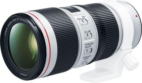 Canon EF 70-200mm f/4L is II USM Lens | L-Series Telephoto Zoom with Image Stabilization & Fast Autofocus | for Sports, Wildlife, & Portrait Photography (2309C002) + Extender EF 1.4X III, 64GB Card in Saudi Arabia