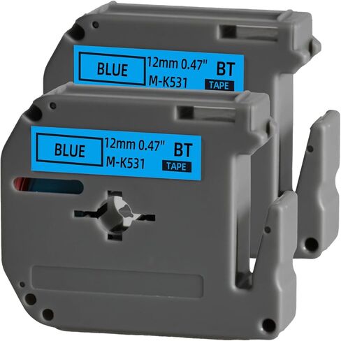 شريط التسمية M-K231 استبدال Brother P Touch M Tape 12mm 0.47 بوصة لأخ Ptouch PT-M95 PT-65 PT-80 PT-70 PT-45 PT-90 صانعي الملصقات (أسود أبيض ، 4) in Saudi Arabia