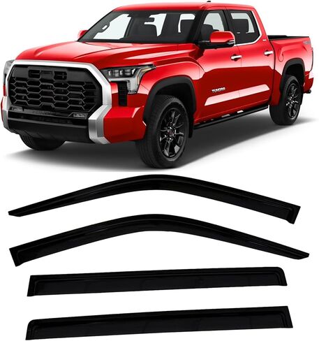 2024 2025 Tape-On Side Window Rain Guards for Toyota Land Cruiser Visor Deflectors First Edition 1958 J250 in Kuwait