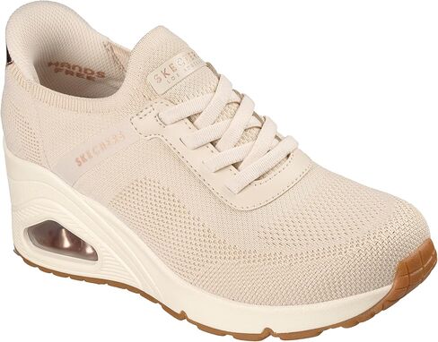 Skechers Womens Uno Wedge - Slip N Knit Hands Free Slip-ins in Saudi Arabia