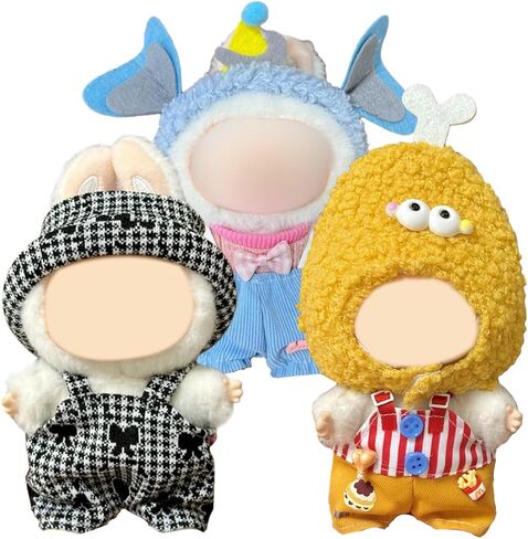 17cm Doll Clothes 3 Sets,Designer Wedding & Small Dress Up Outfit for 17cm 15cm Dolls, Elegant Doll Accessories in Kuwait