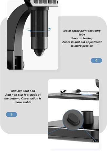 500X 2000X Digital Microscope of 12MP Camera Technology to Observe Pieces with Adjustable LED Lights in Kuwait