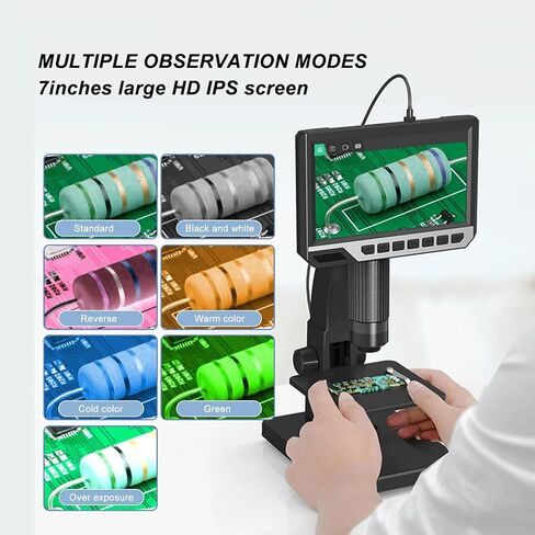 500X 2000X Digital Microscope of 12MP Camera Technology to Observe Pieces with Adjustable LED Lights in Kuwait